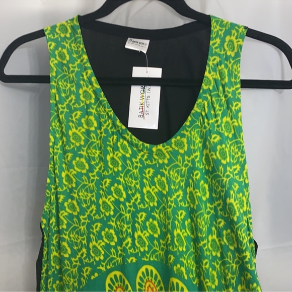 New! St. Kitts (W.l.) Oval Combination Trapeze Maxi Dress - Picture 2 of 6